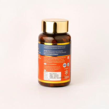 NAFLE Liver Support Supplement – For Non-Alcoholic Fatty Liver Disease (NAFLD) | Omega 3, Vitamin E, L-Carnitine, Inositol, Choline, B-Complex | 30 Tablets | Supports Liver Detox & Metabolism